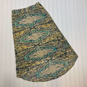 The Limited Aztec print high low skirt